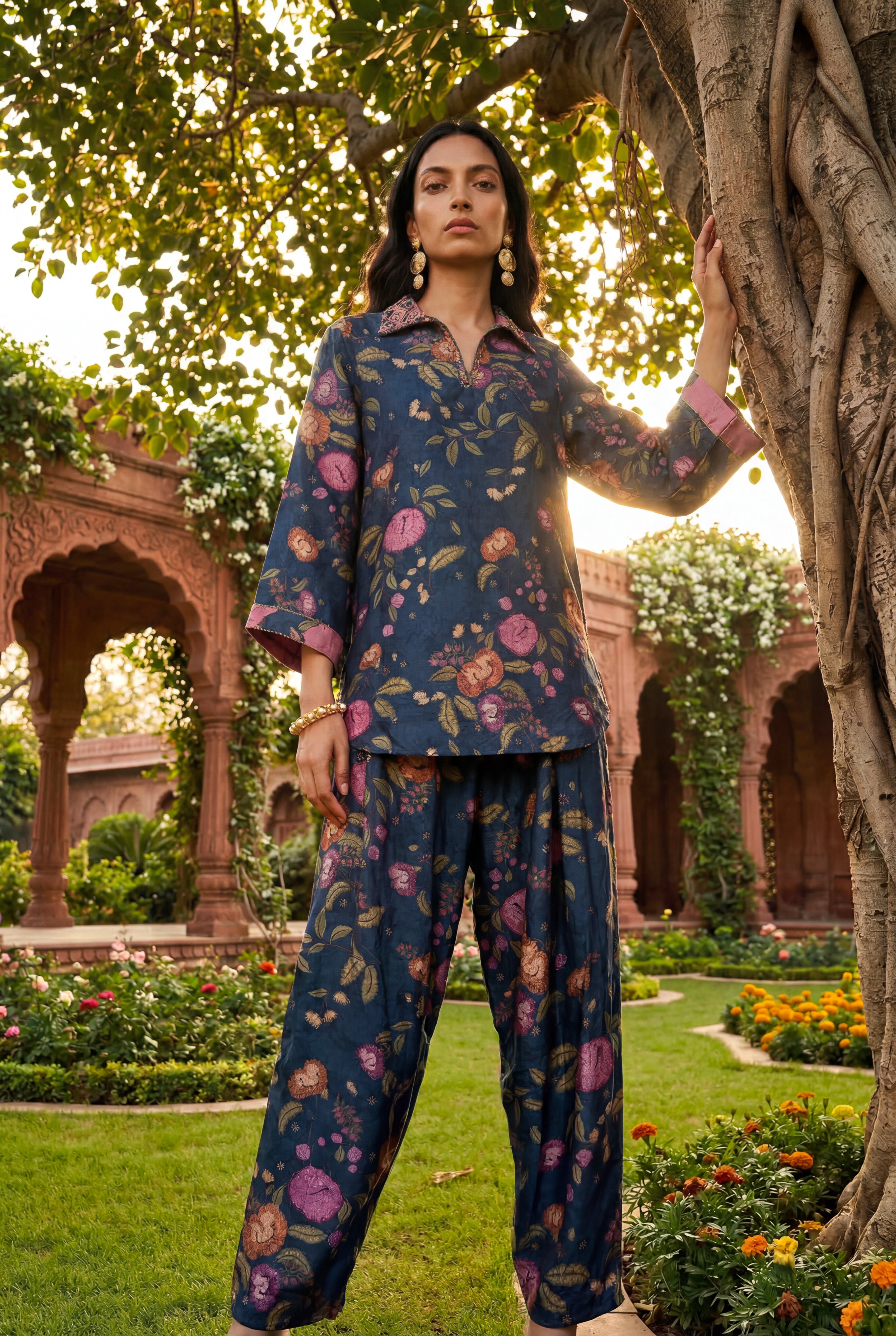 Abeer Co-ord Set - Blue