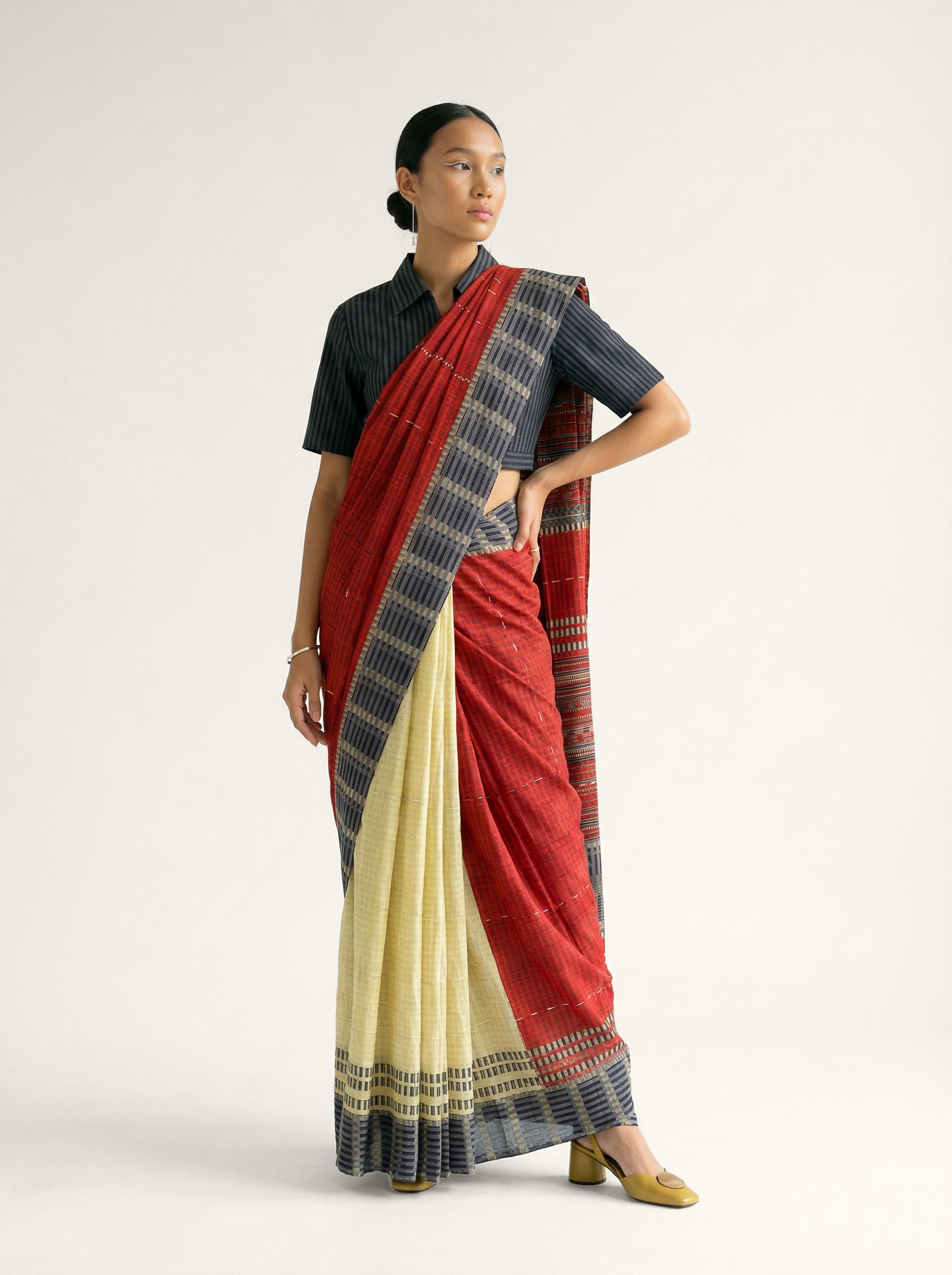 Broadway Saree - Off-White