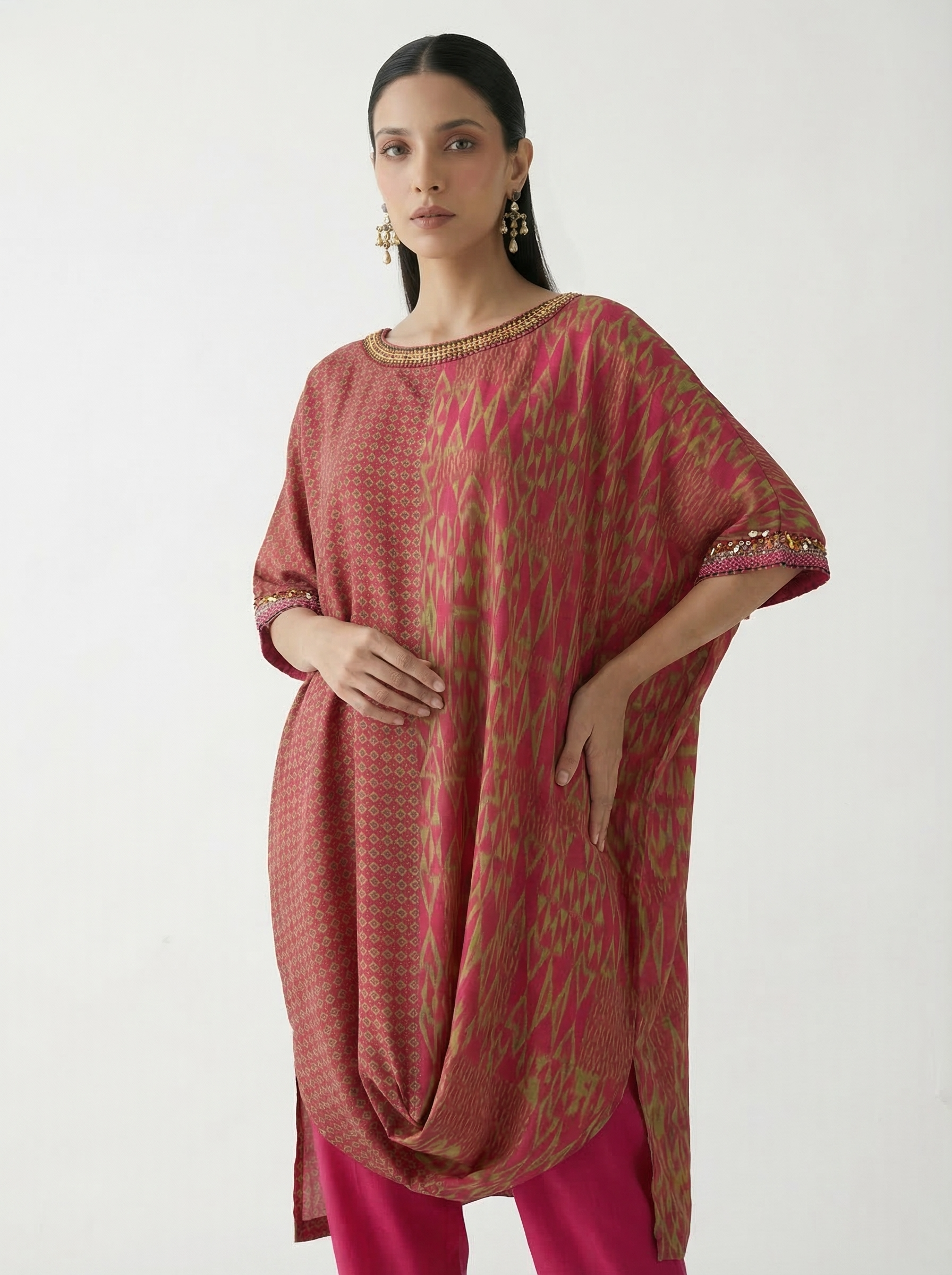 Rishaya Kurta Set - Pink