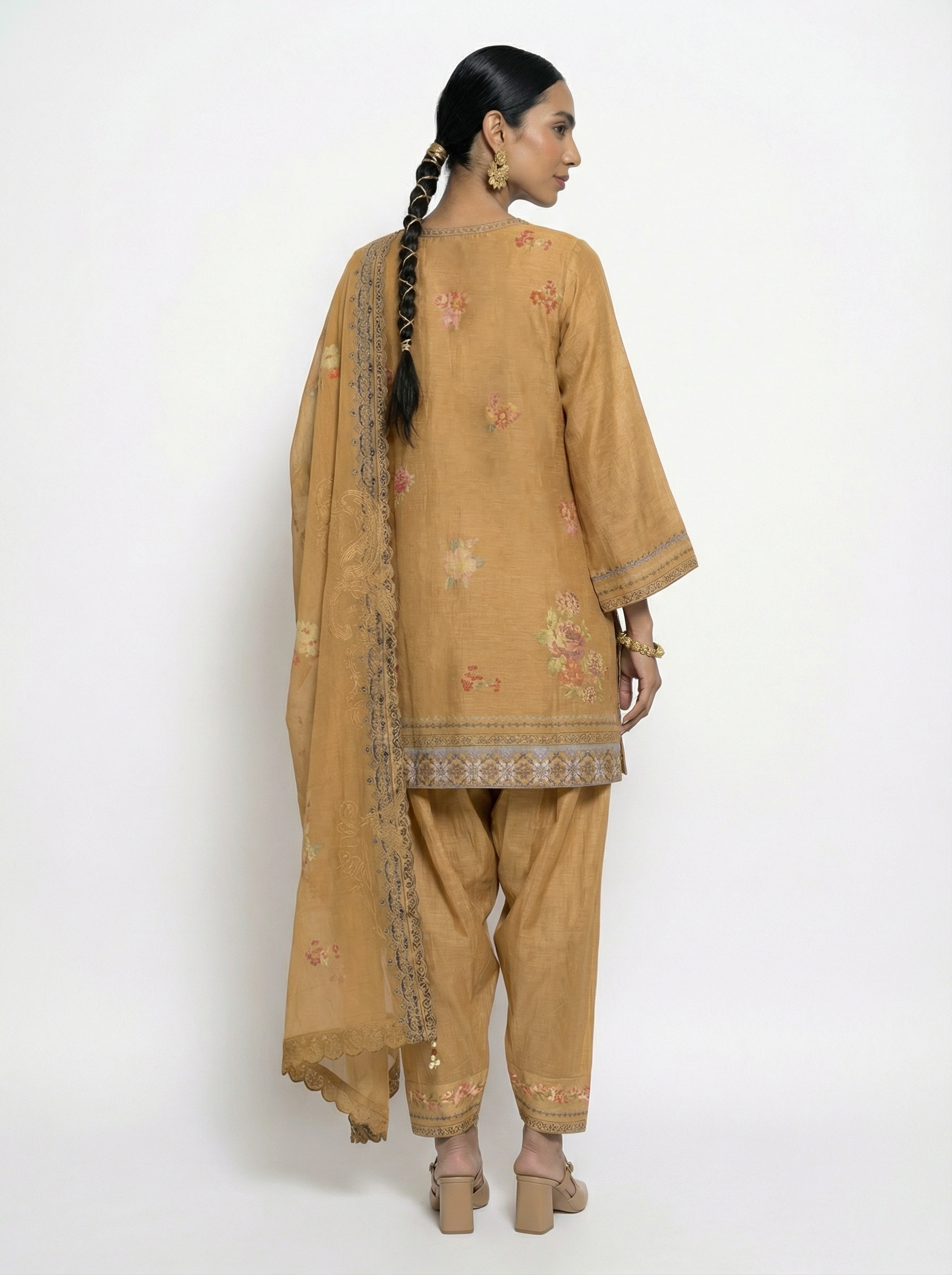 Kashni kurta set - Beige