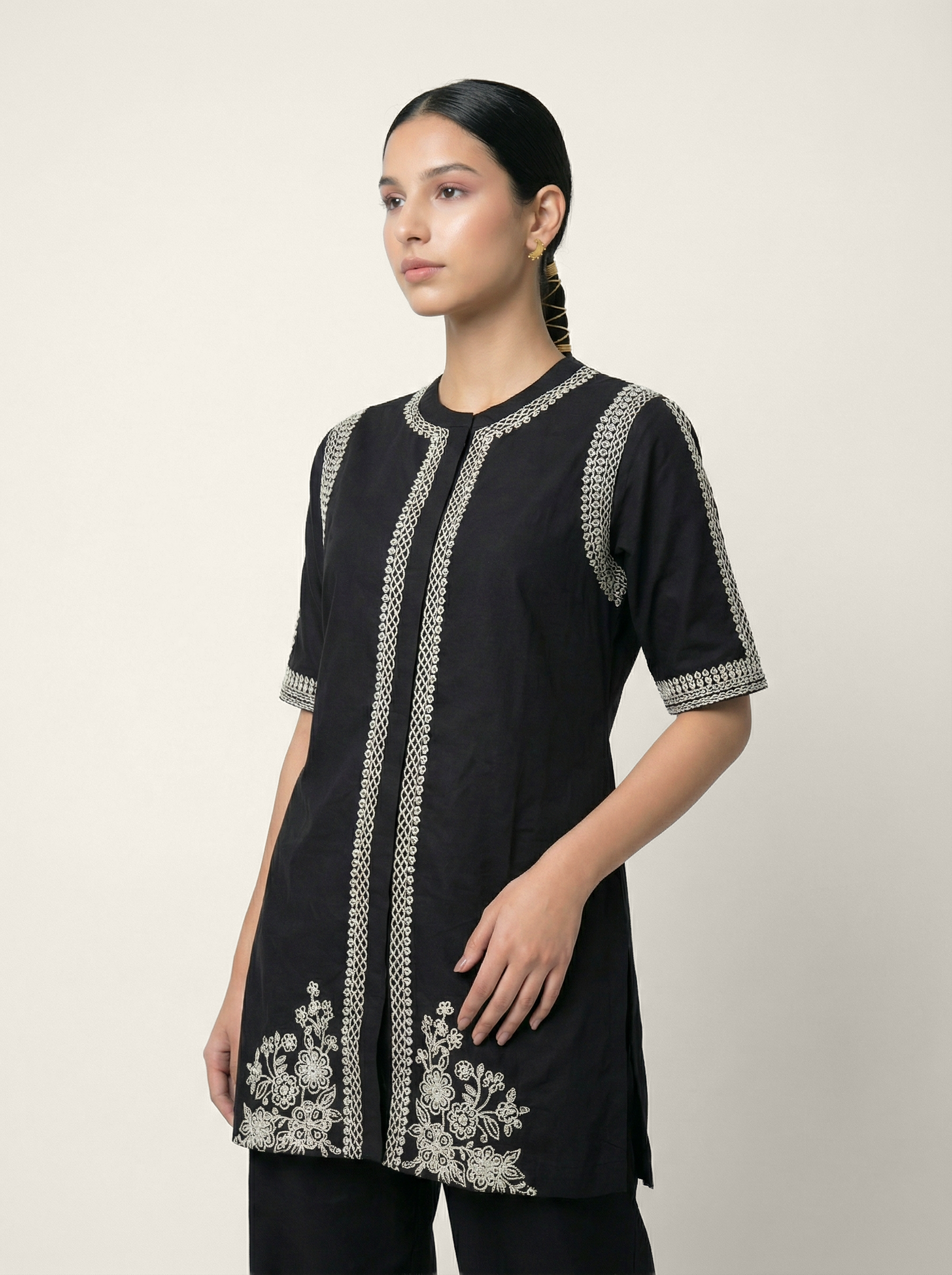 Devyasha Co-ord Set - Black