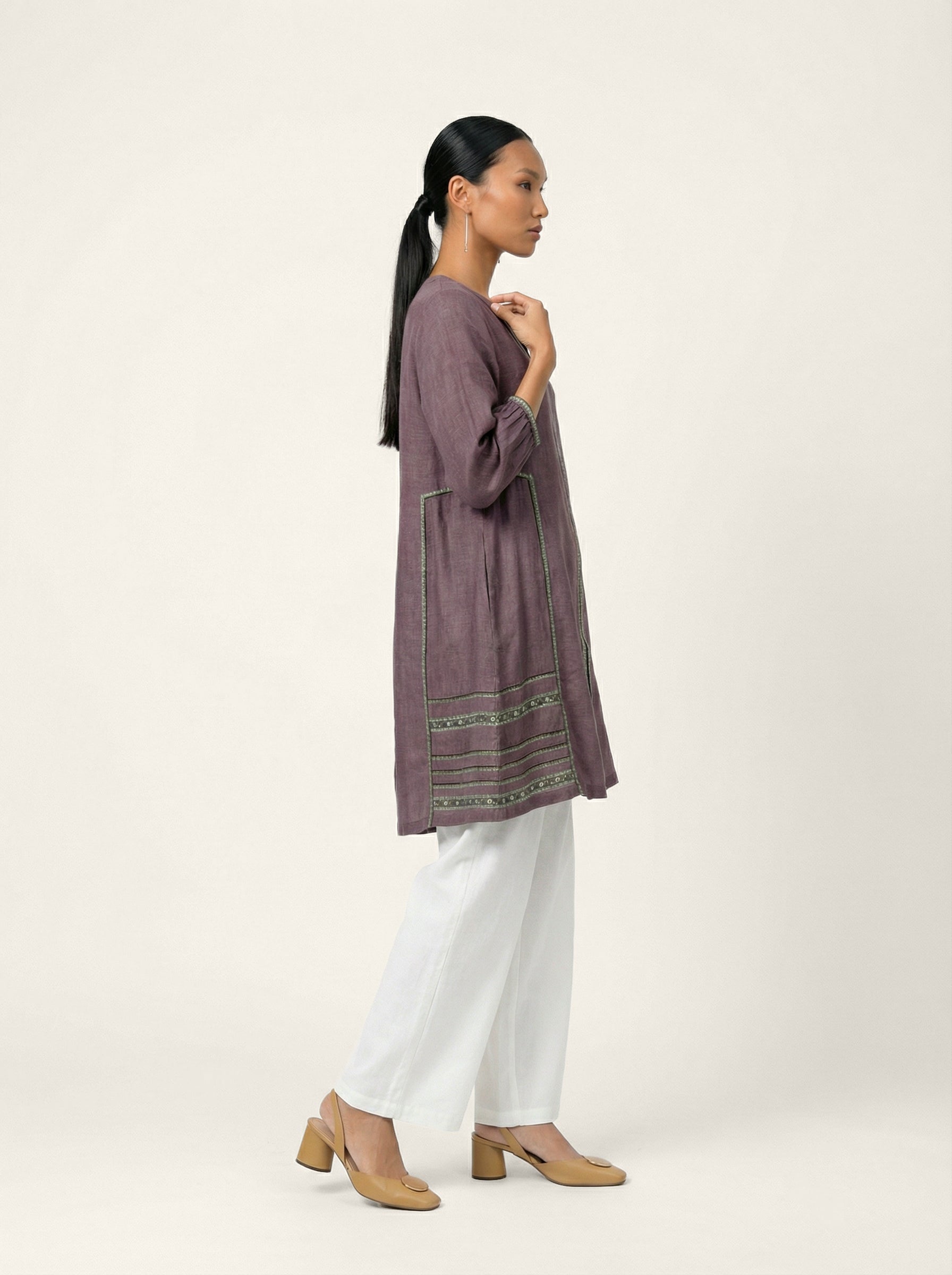 Neutral Shift Tunic - Brown