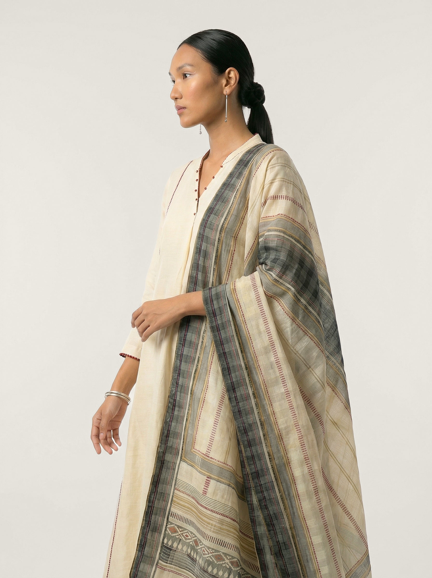 Pearl Kurta Set - White