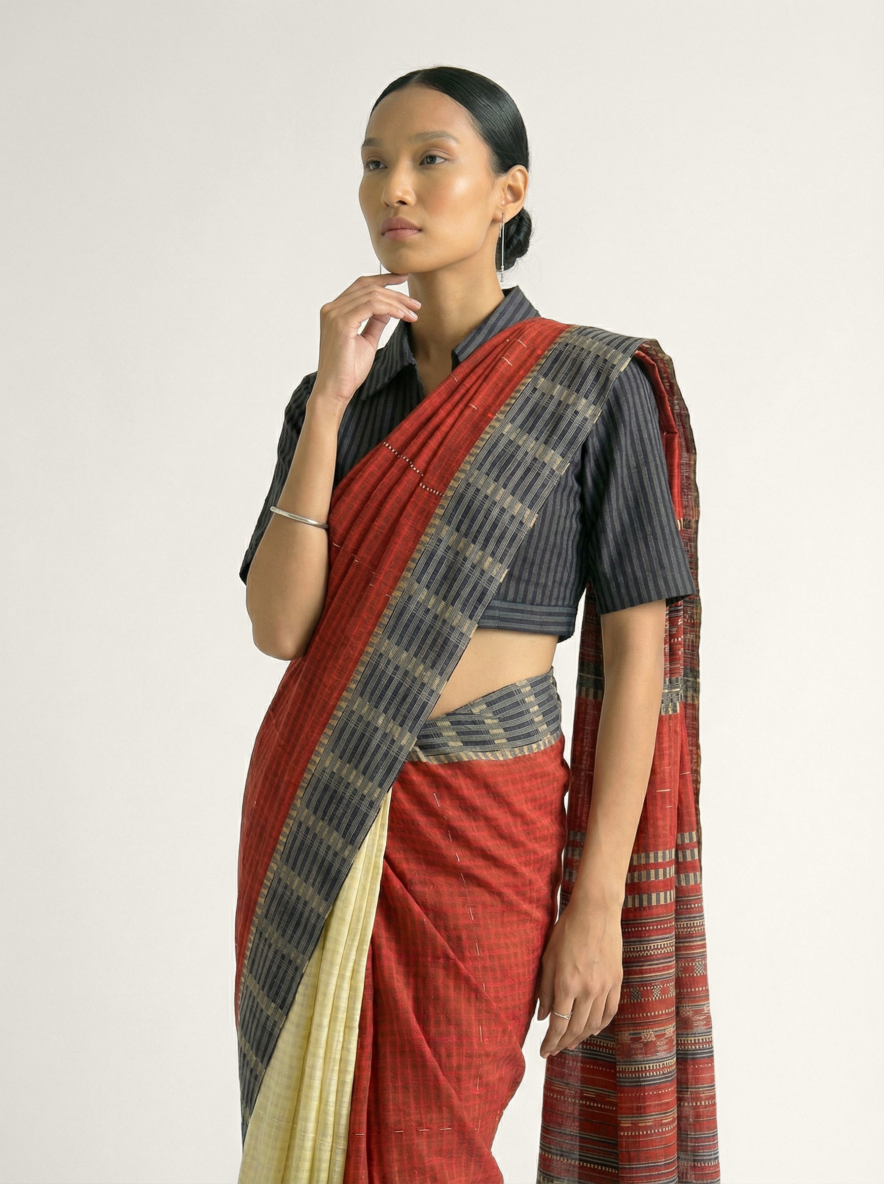 Broadway Saree - Off-White