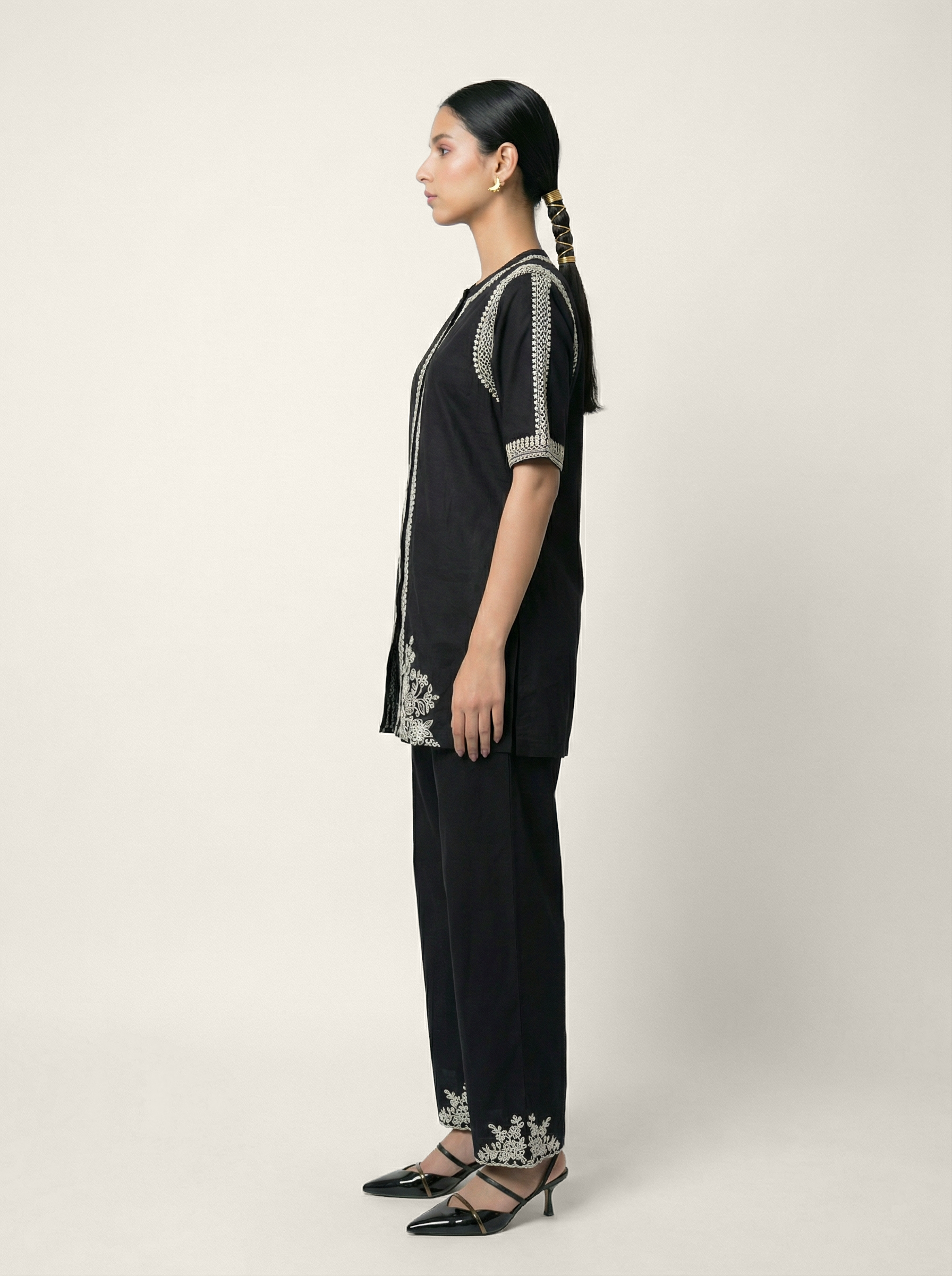 Devyasha Co-ord Set - Black