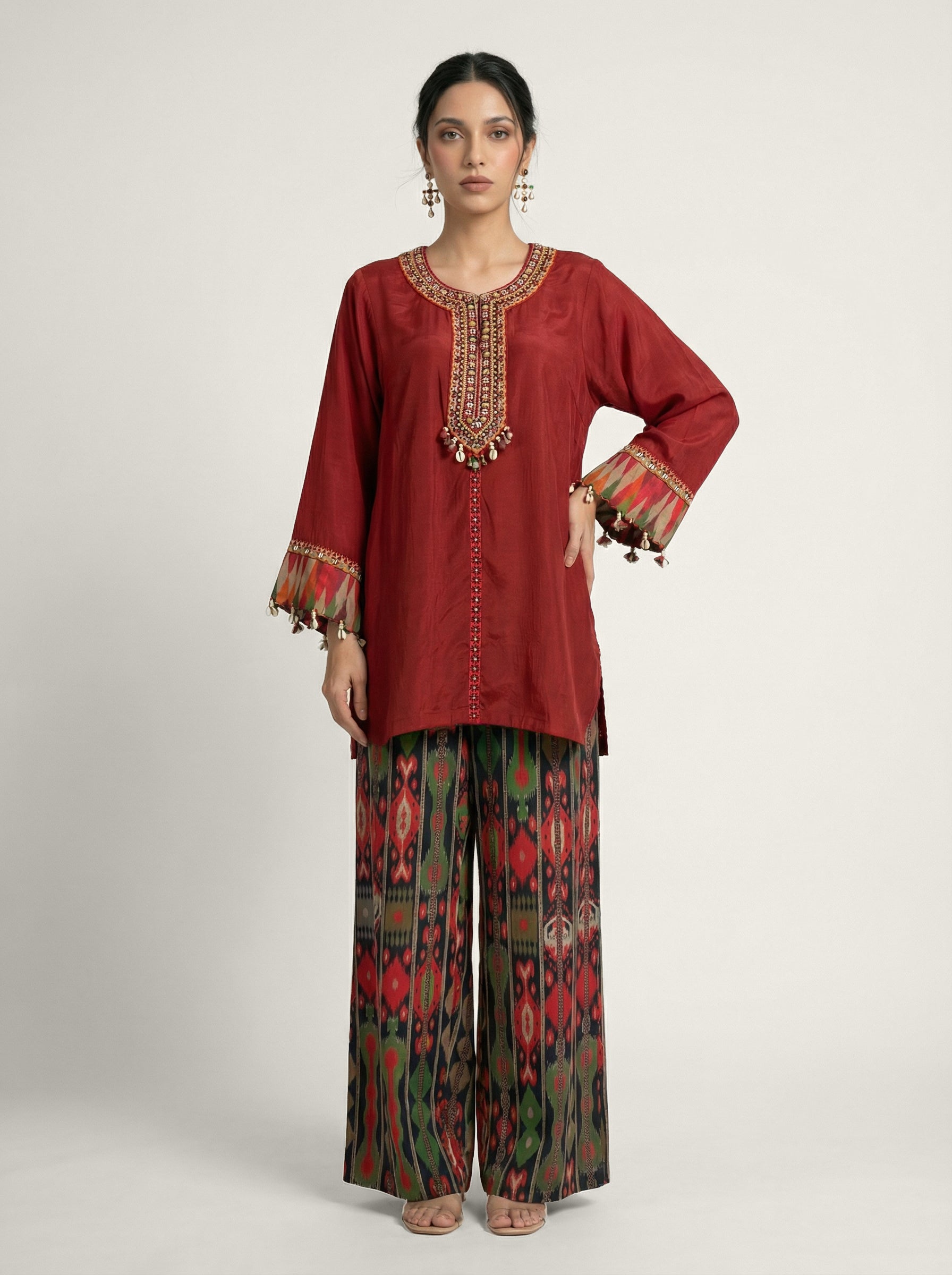 Seraya Co-ord Set - Red