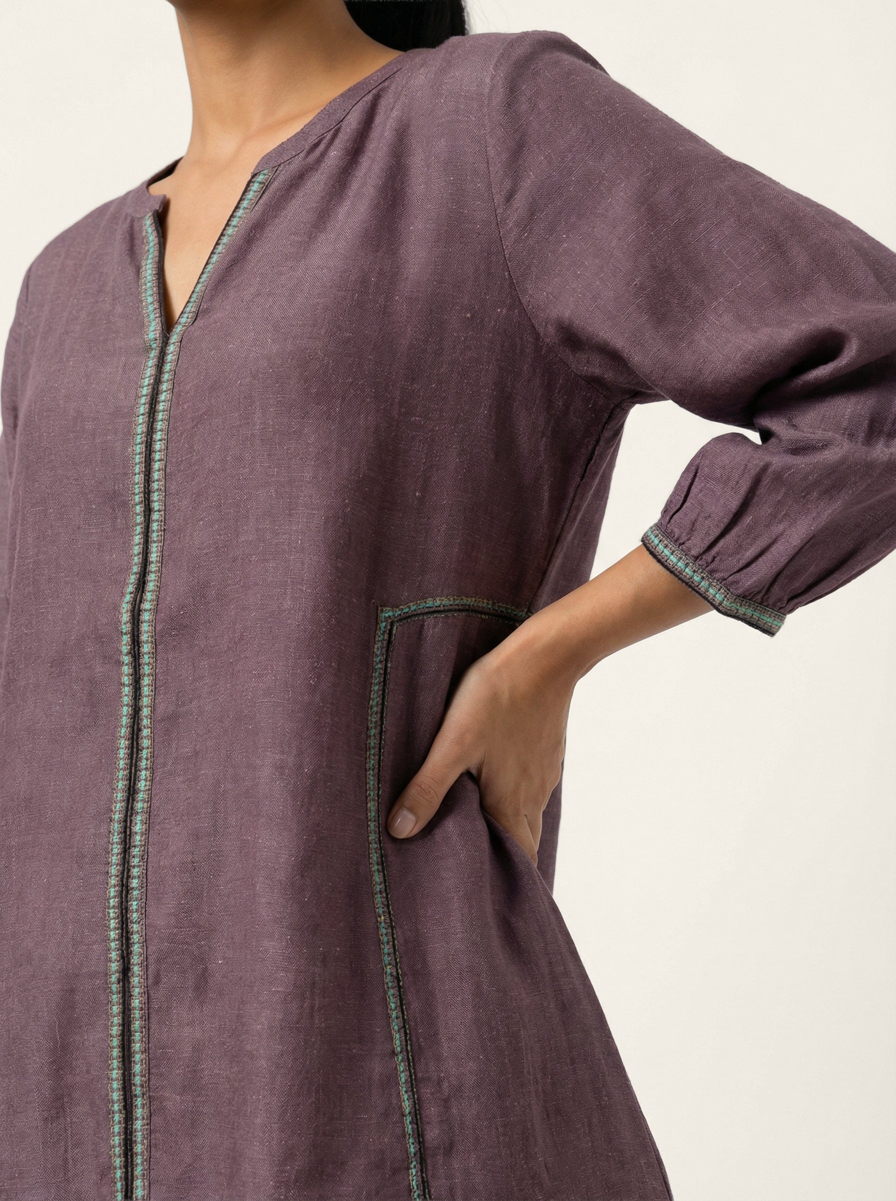 Neutral Shift Tunic - Brown