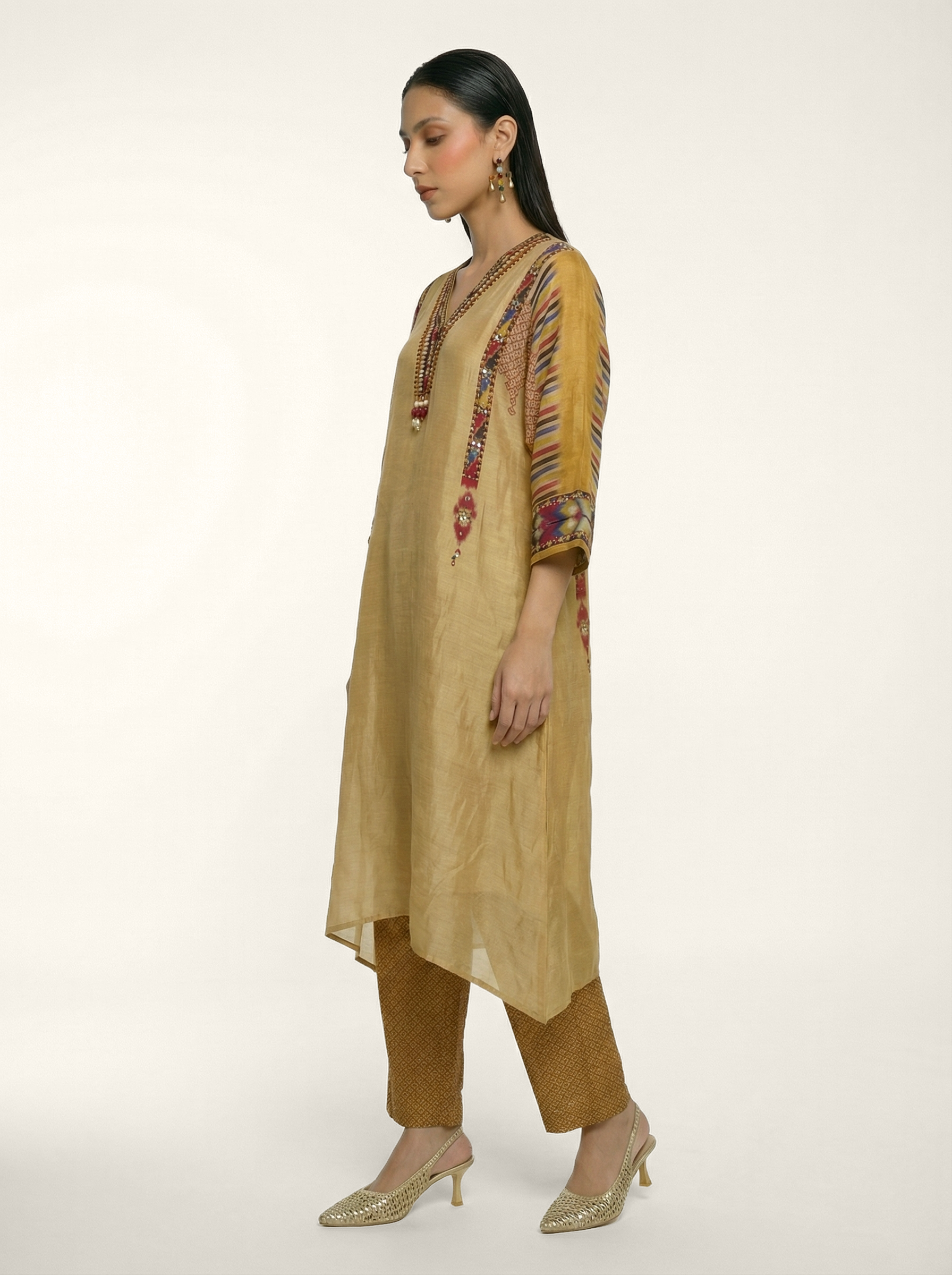 Amaya Kurta Set - Beige