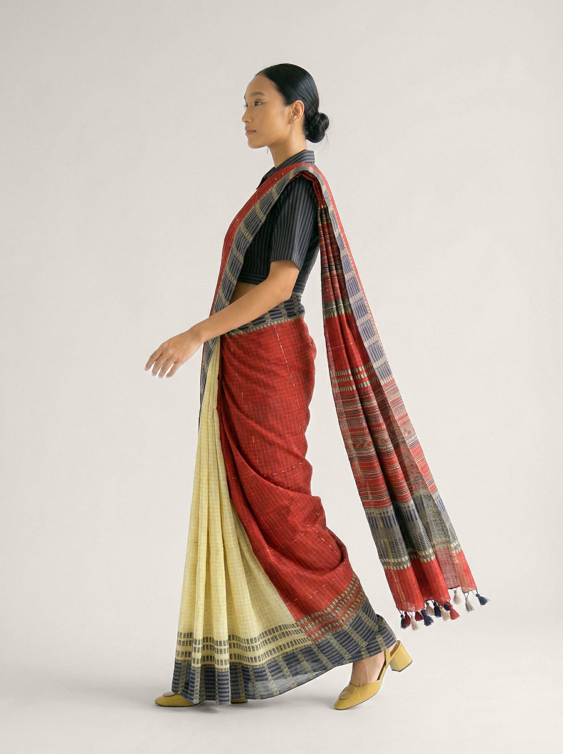 Broadway Saree - Off-White