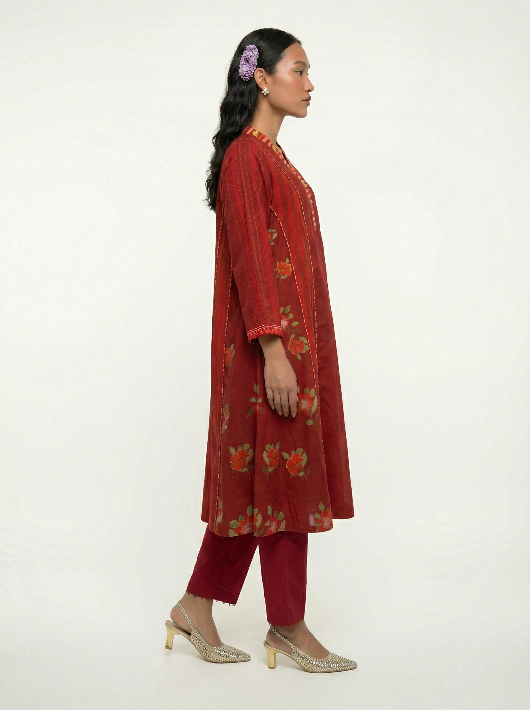 Mizaaj kurta set - Red