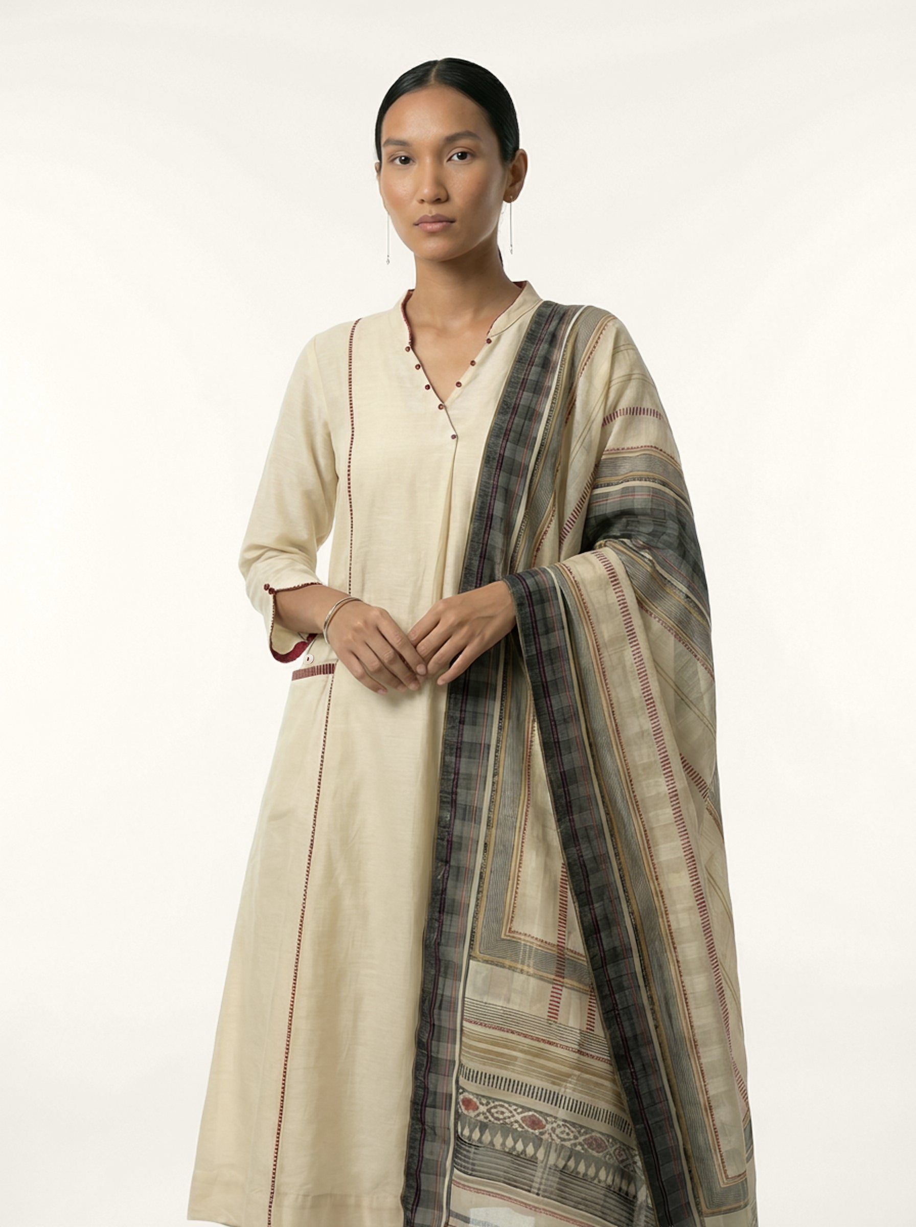 Pearl Kurta Set - White