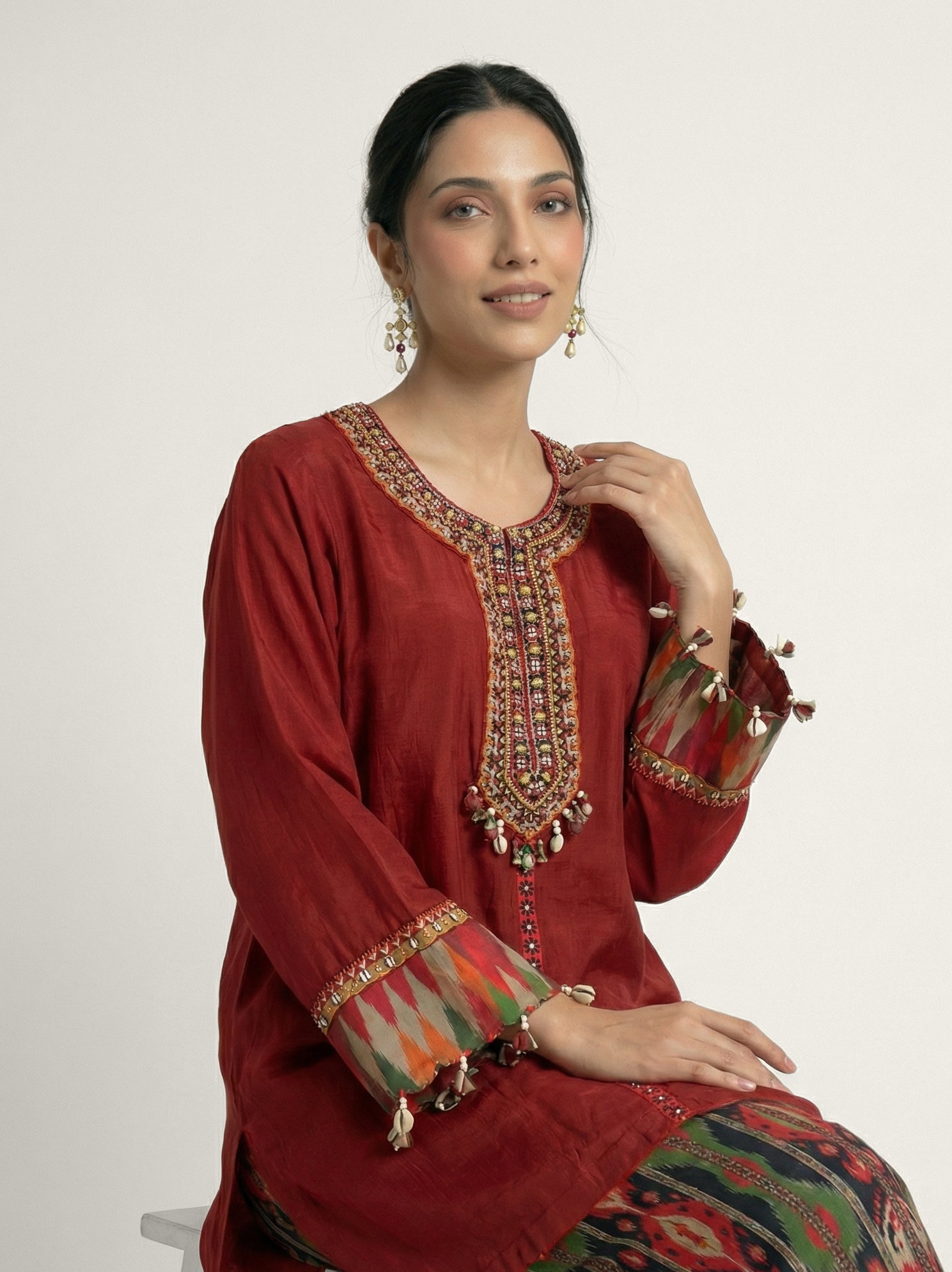 Seraya Co-ord Set - Red
