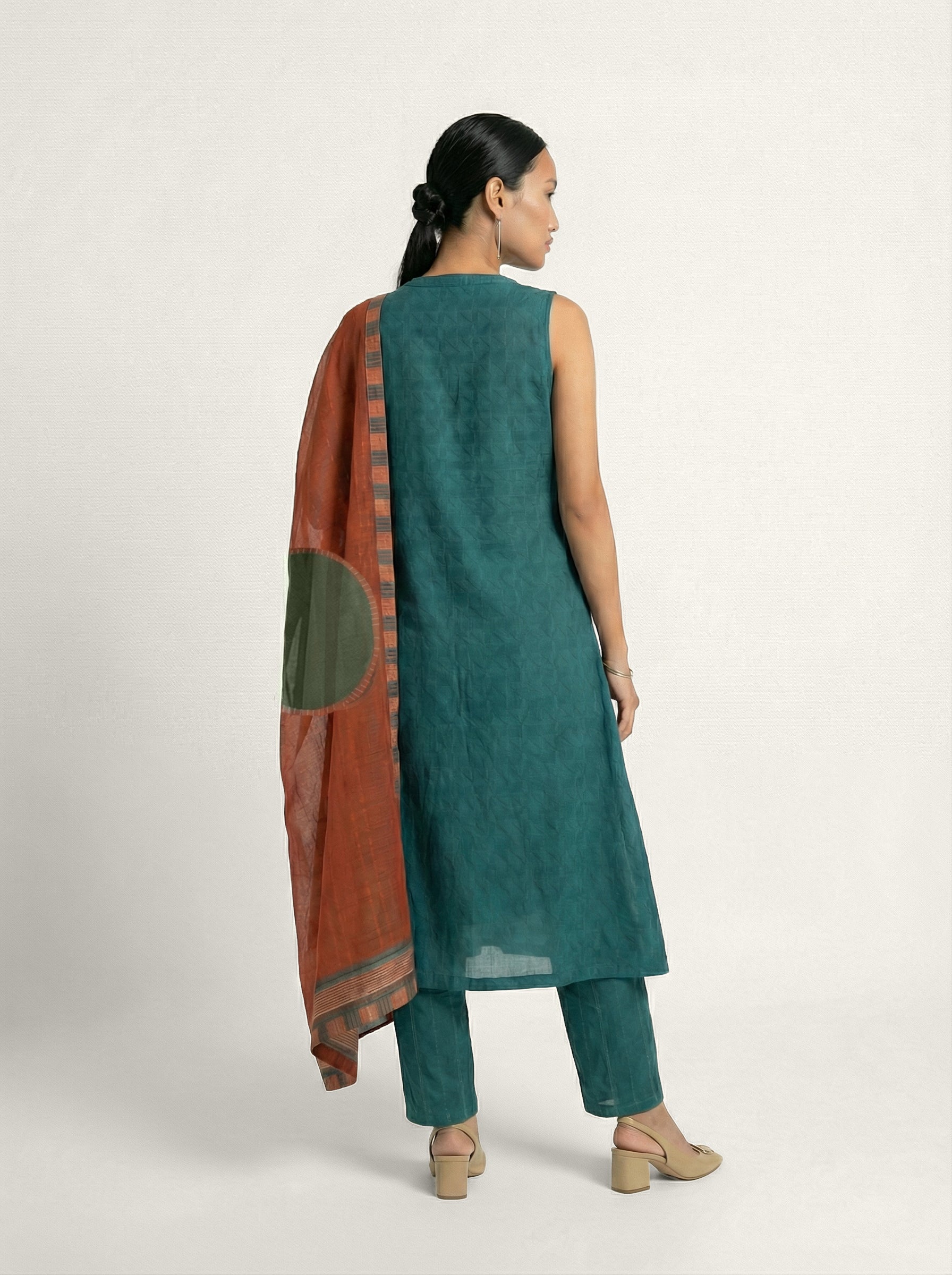 Teal Balance Kurta Set - Teal