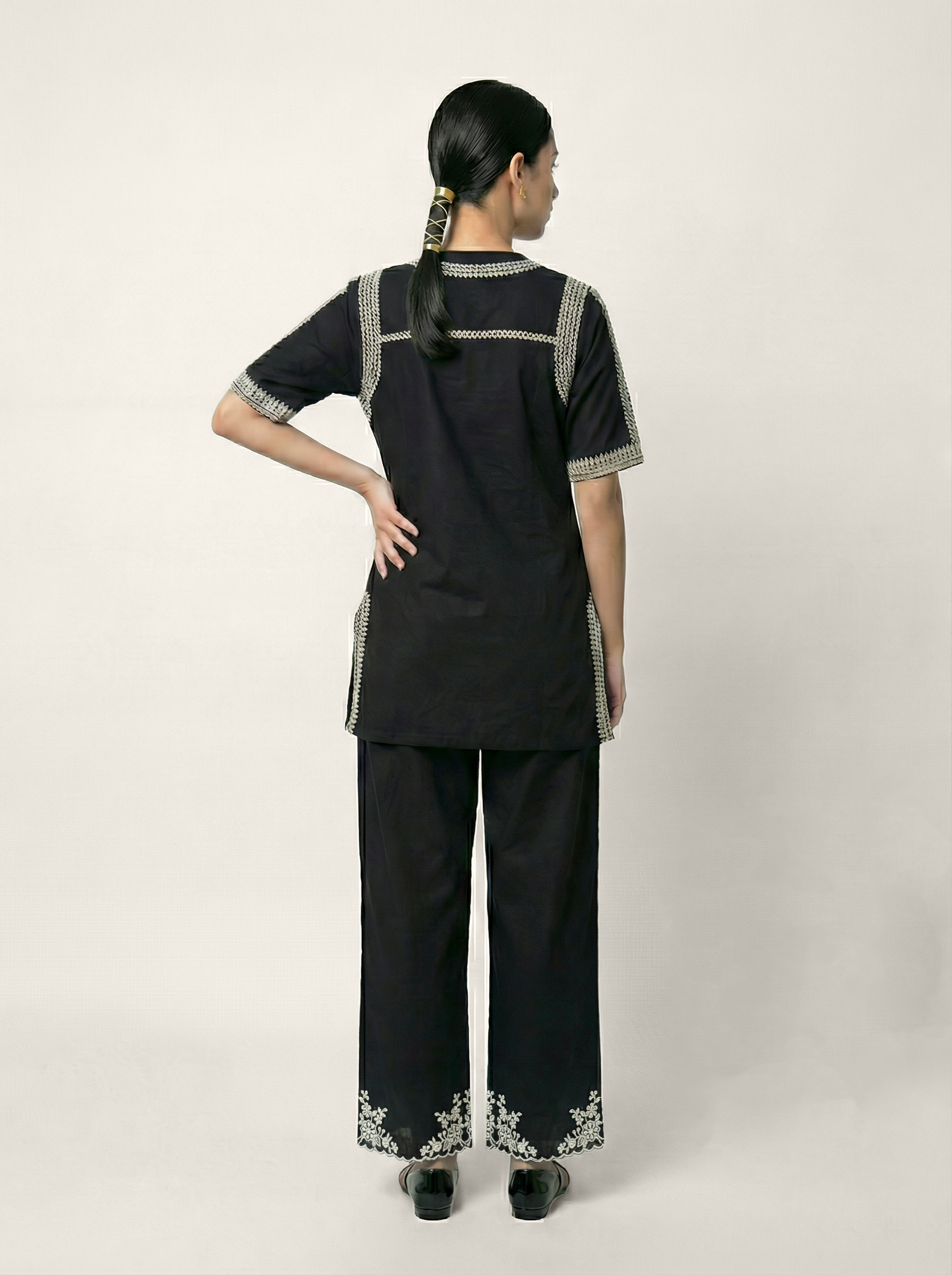 Devyasha Co-ord Set - Black