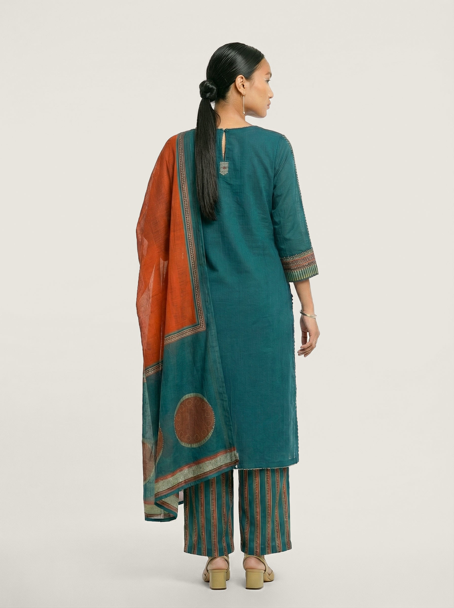Boardroom Kurta Set - Teal
