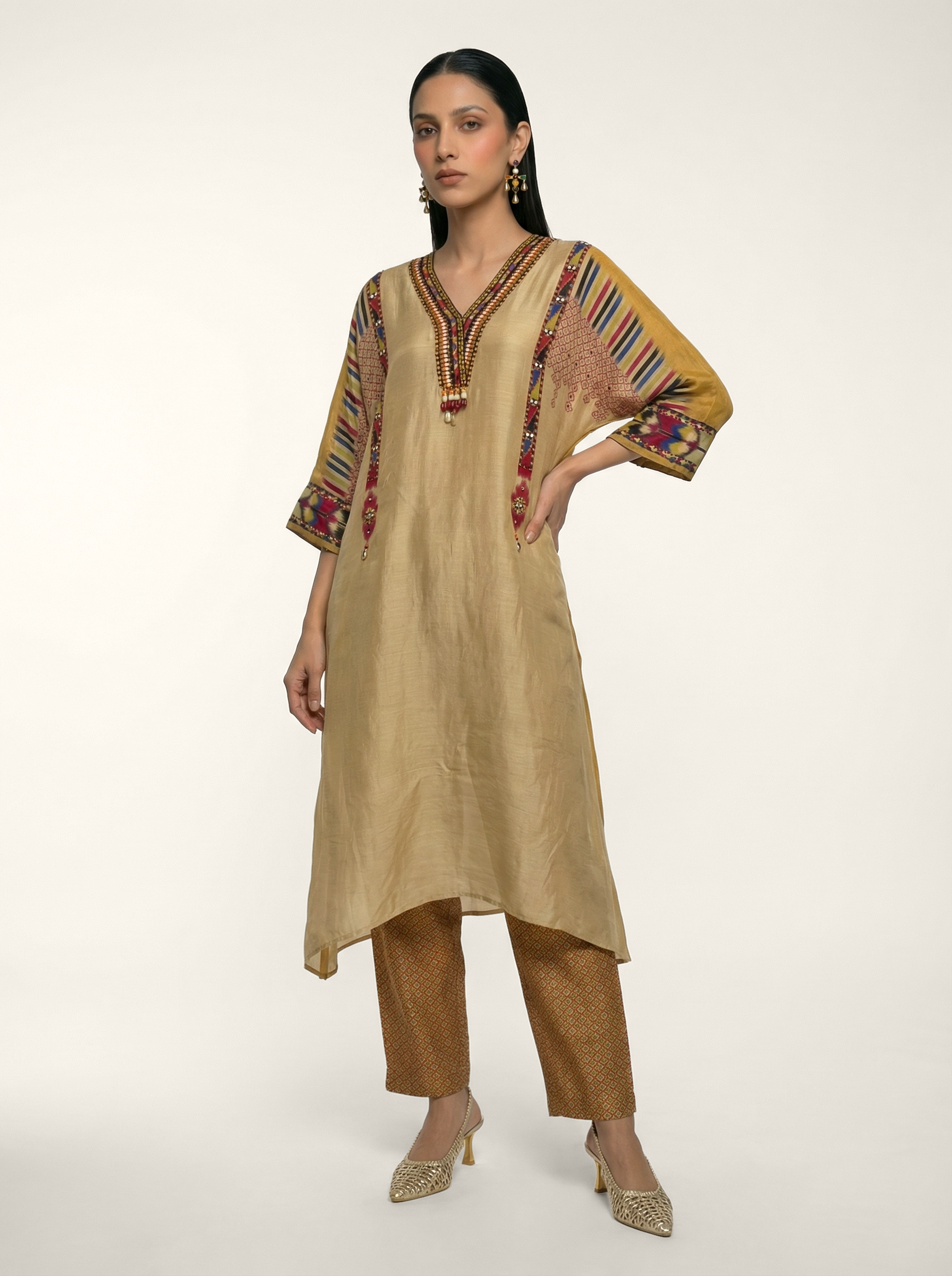 Amaya Kurta Set - Beige