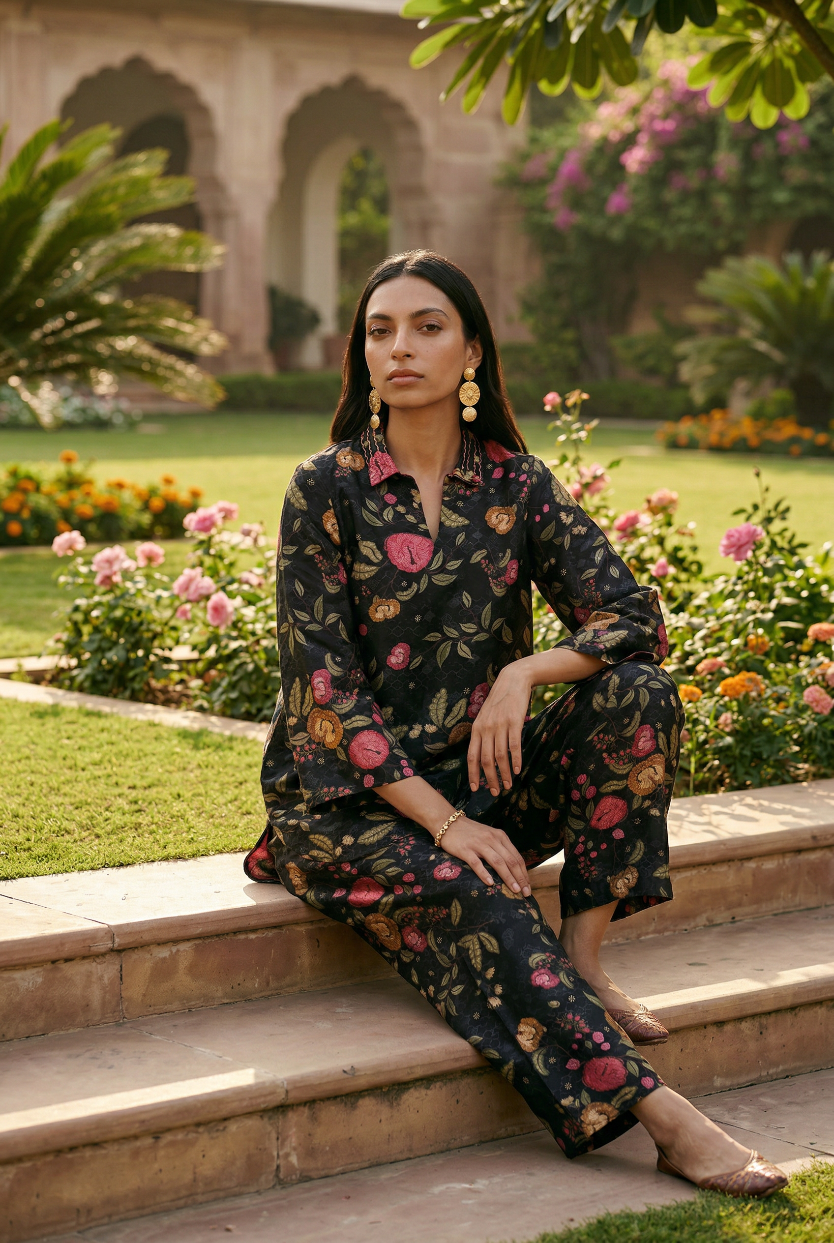 Shaam Co-ord Set - Black