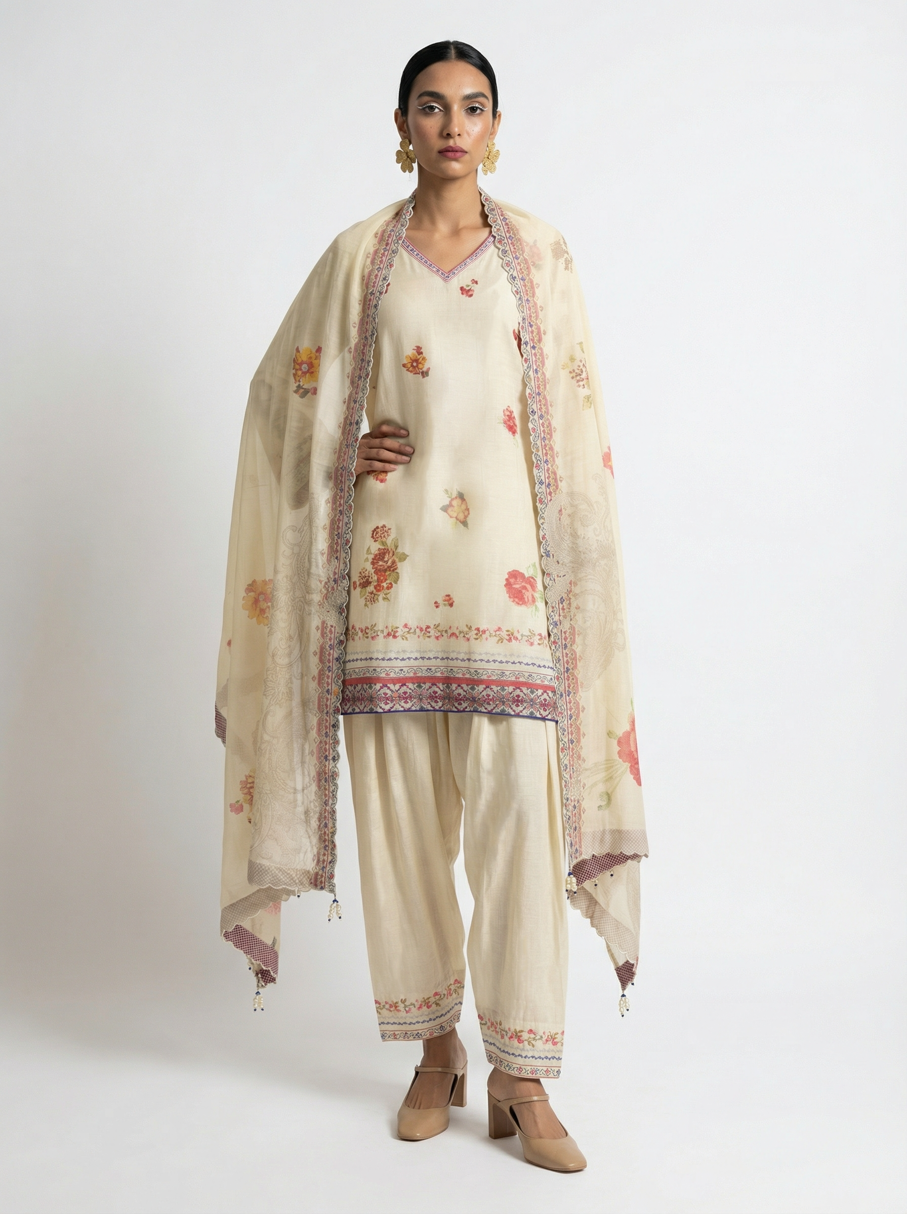 Kashni kurta set - Off White