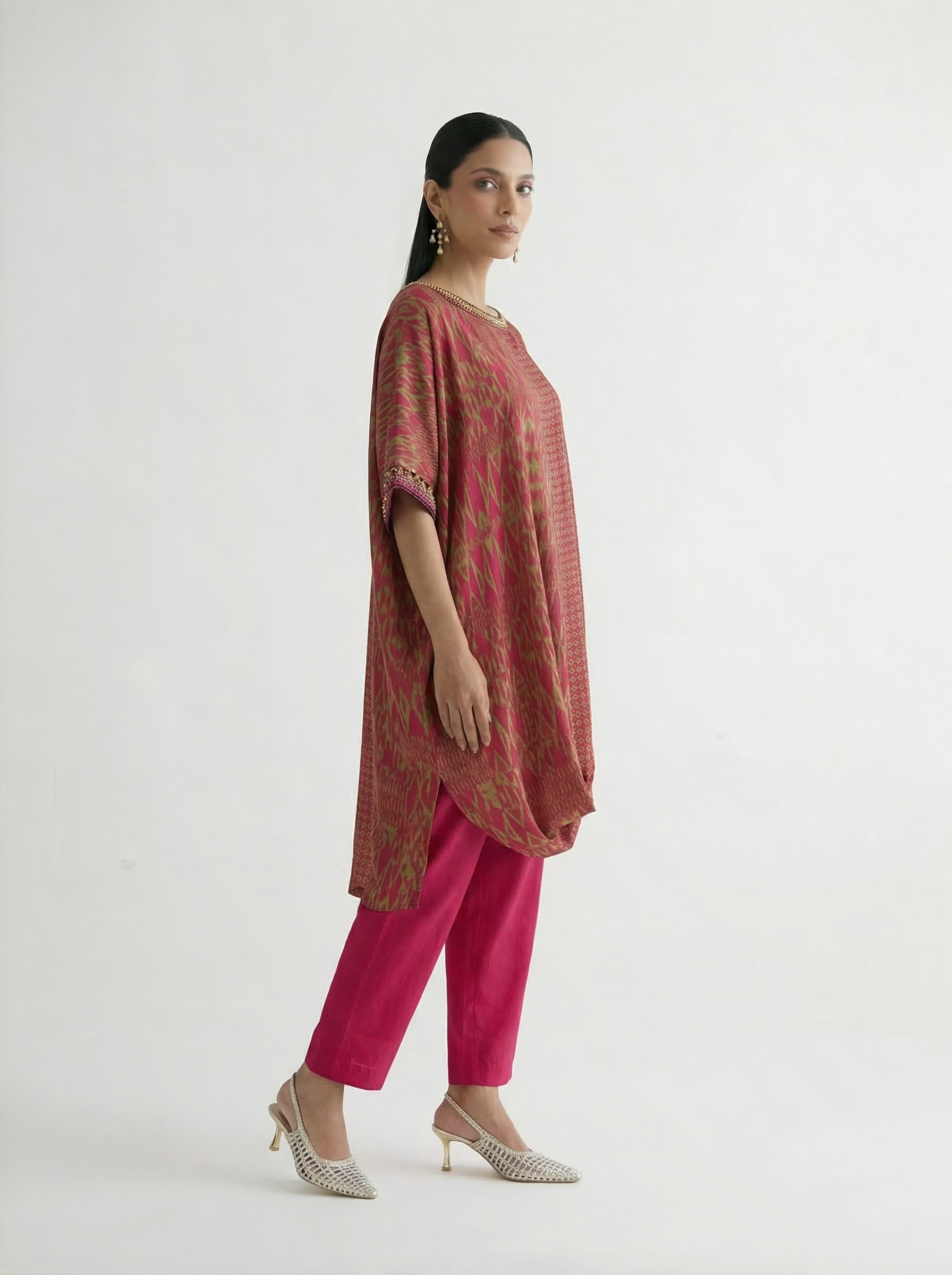 Rishaya Kurta Set - Pink