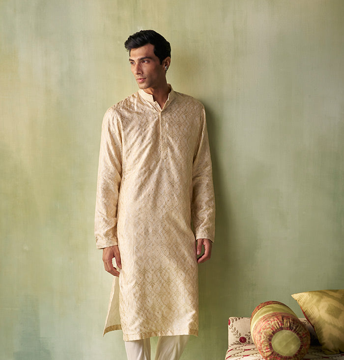 Dwij Kurta - Ivory
