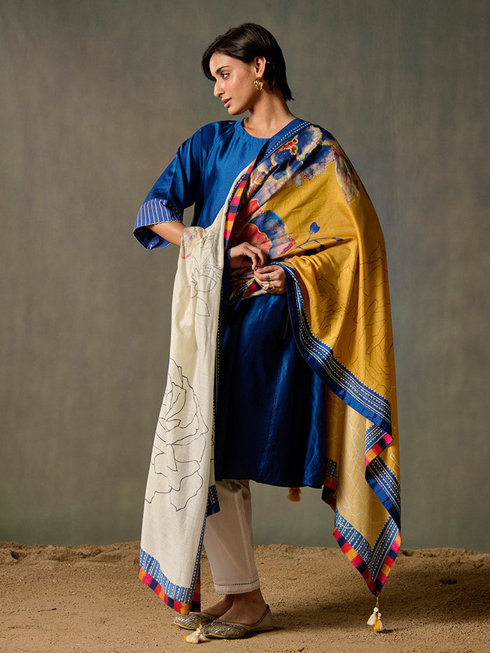 Leher Kurta - Blue