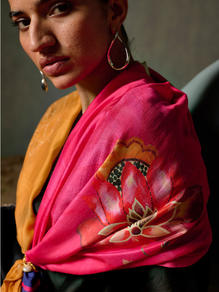 Rozana Dupatta - Pink