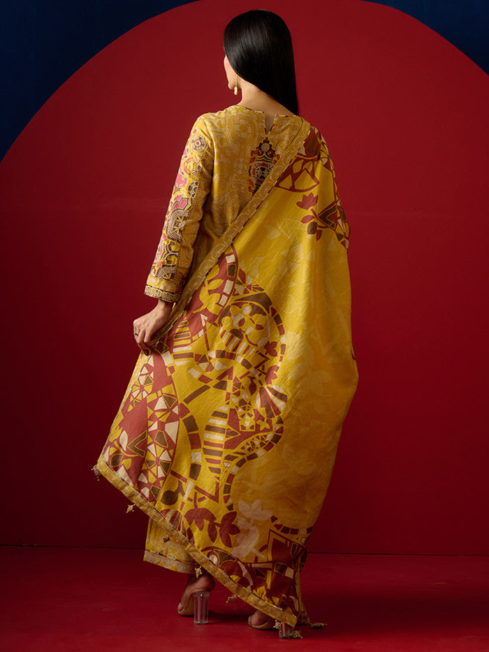 Kiro Kurta Set - Yellow