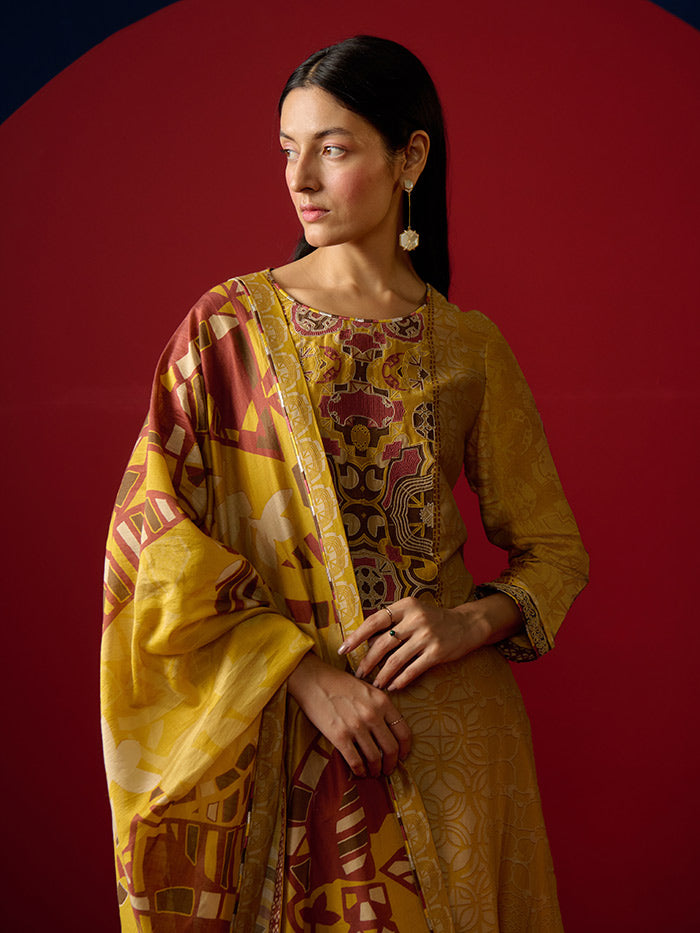 Kiro Kurta Set - Yellow