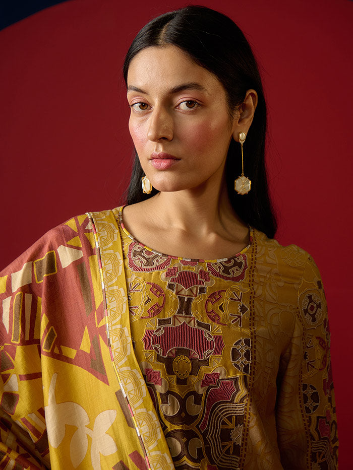 Kiro Kurta Set - Yellow