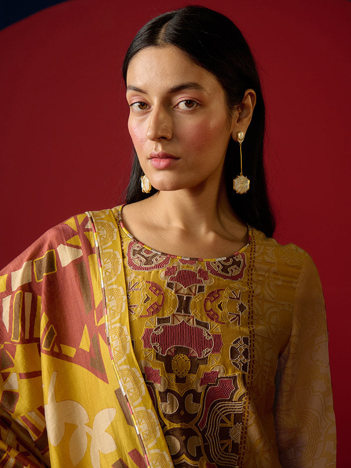 Kiro Kurta Set - Yellow