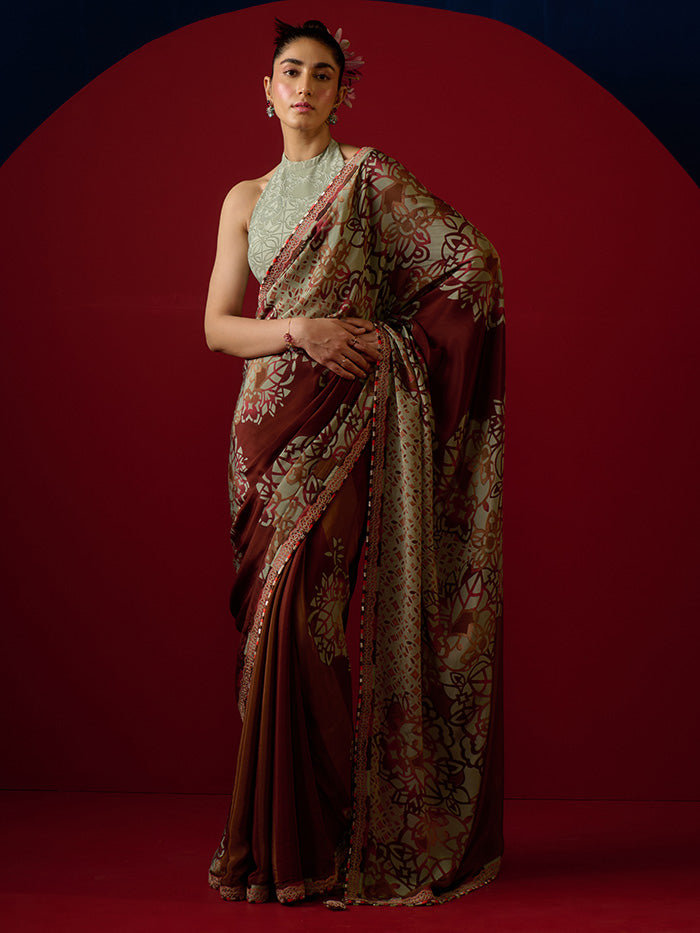 Sumi Saree - Brown