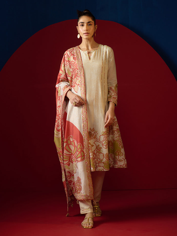 Arata Kurta Set - Ivory
