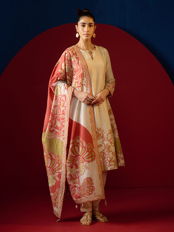 Arata Kurta Set - Ivory