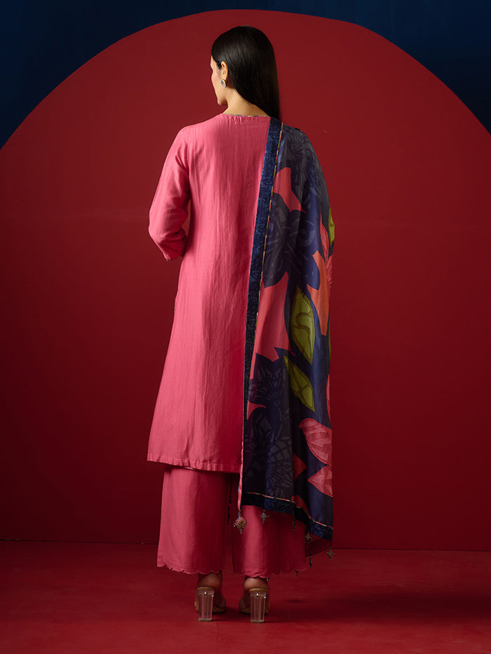 Nomi Kurta Set - Pink