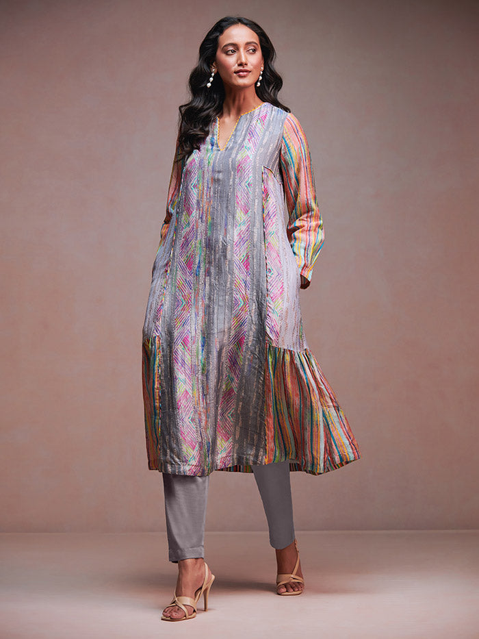 Ash Kurta Set – Grey