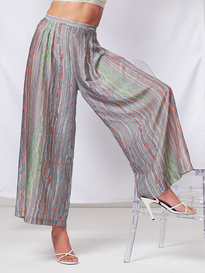 Abstract Palazzo – Straight Multicoloured