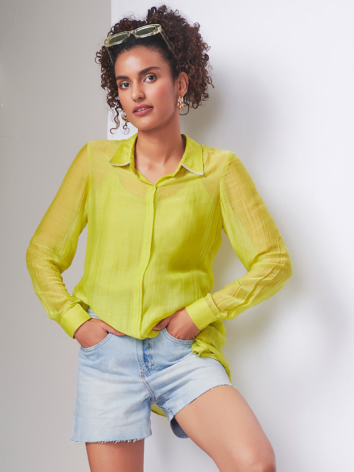 Petal Shirt  – Yellow