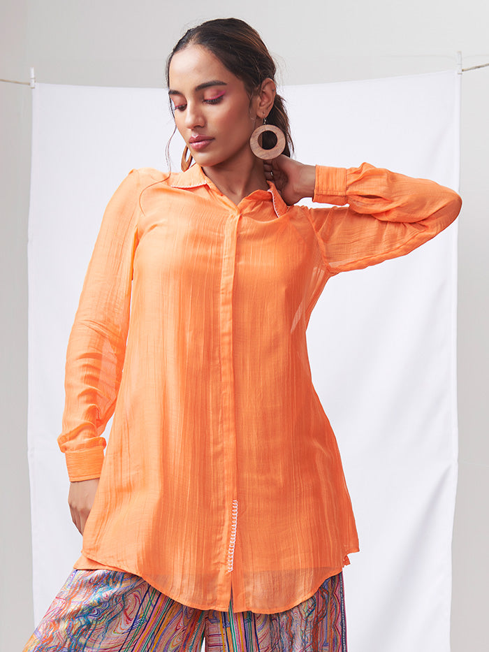 Petal Shirt  – Orange