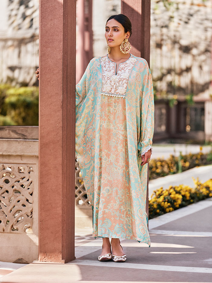 Tuba Kaftan - Green