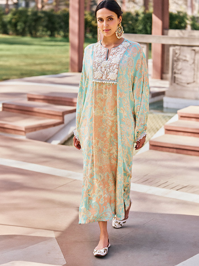 Tuba Kaftan - Green