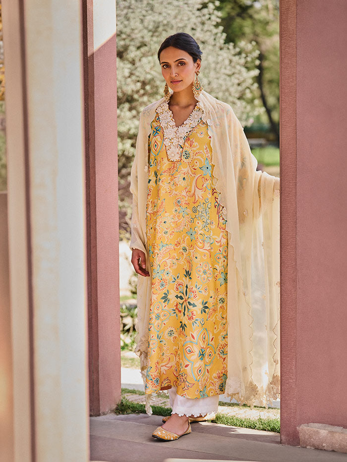 Gauhar Kaftan - Yellow