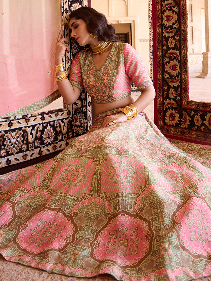 Rani Lehenga Set - Pink