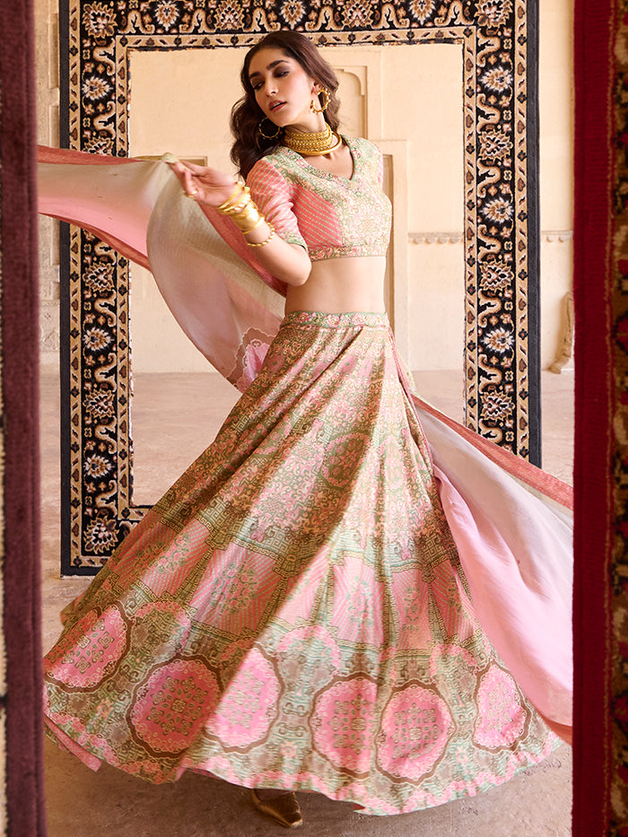 Rani Lehenga Set - Pink