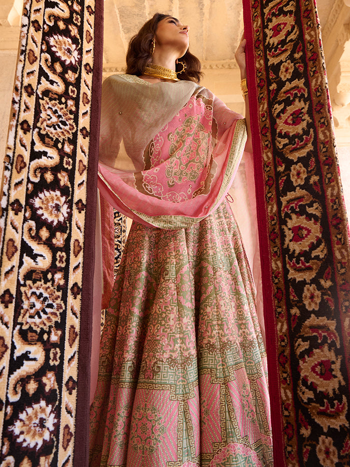 Rani Lehenga Set - Pink