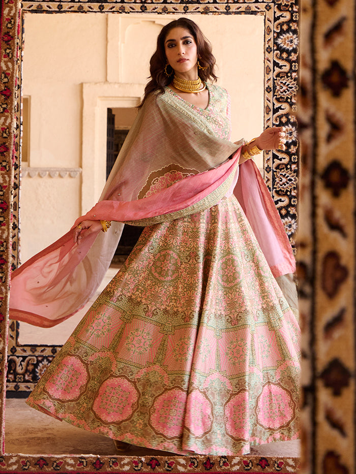 Rani Lehenga Set - Pink