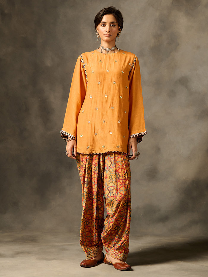 Buy Shai Orange Co-ord Set | Shop Saundh