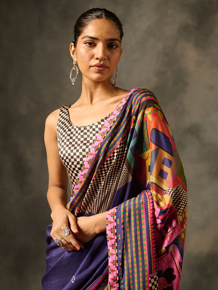 Indra Saree - Purple