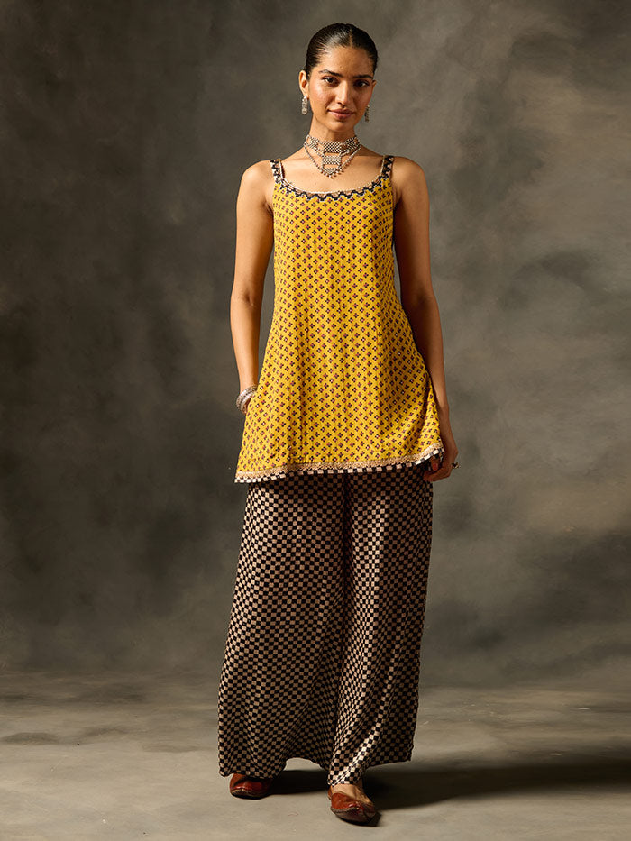 Damini Co-ord Set - Yellow