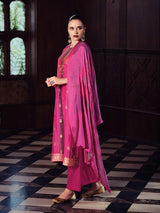 Megha Pink Unstitched Kurta Set| Shop Saundh