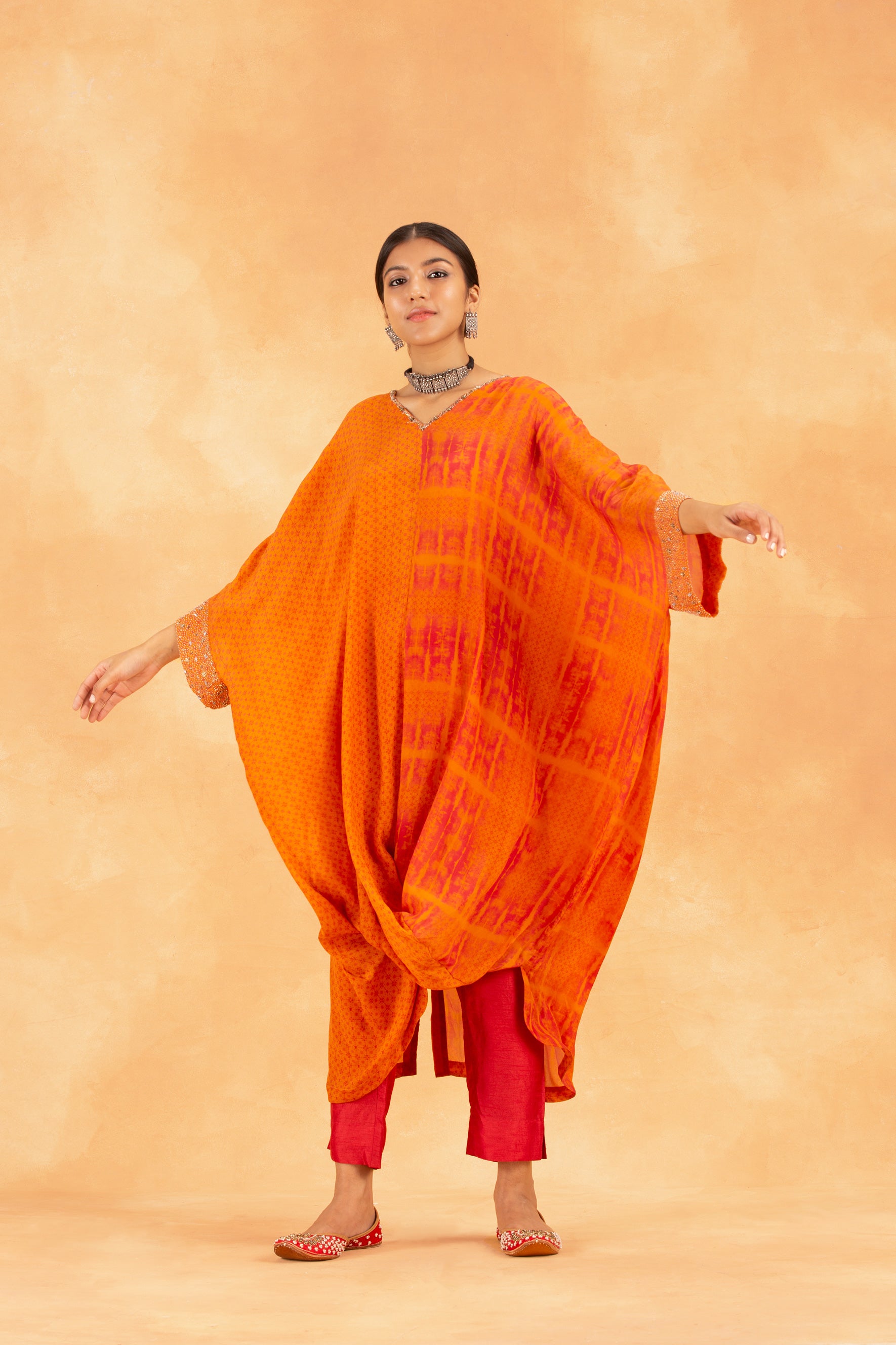 Aurelia Kurta Set - Orange